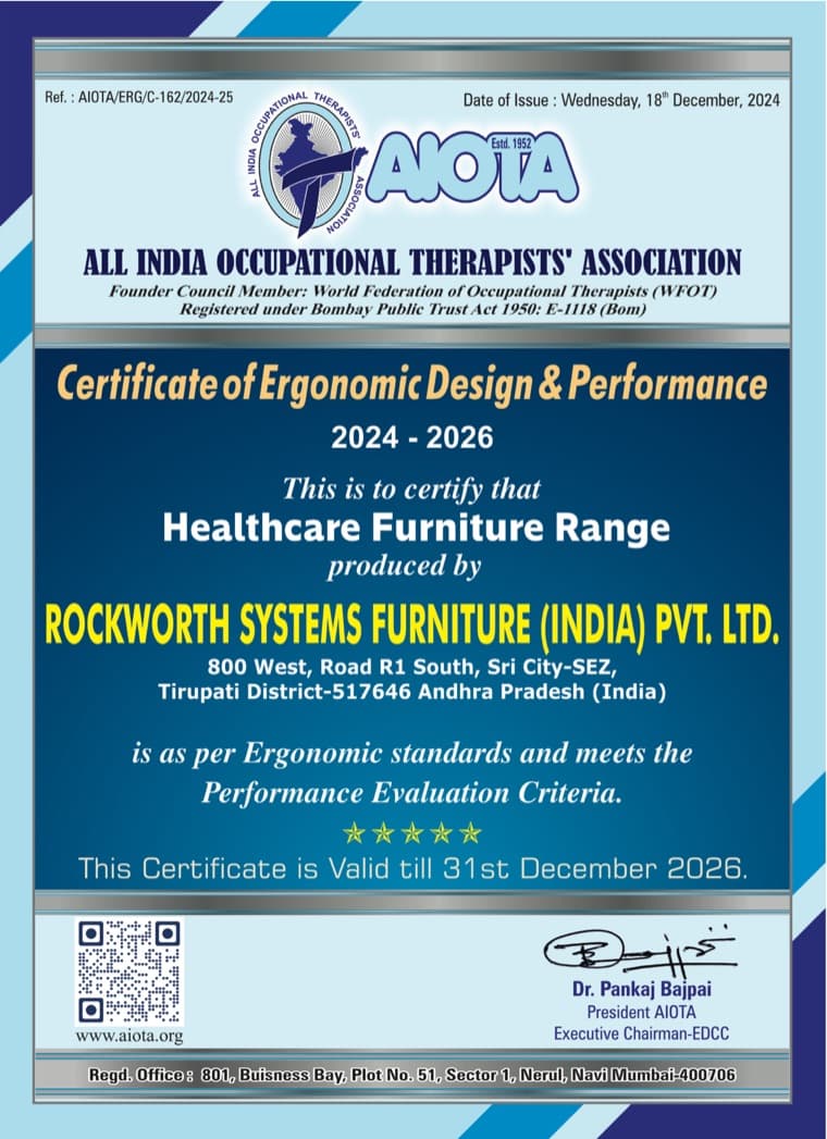 AIOTA Certified — Health care furniture