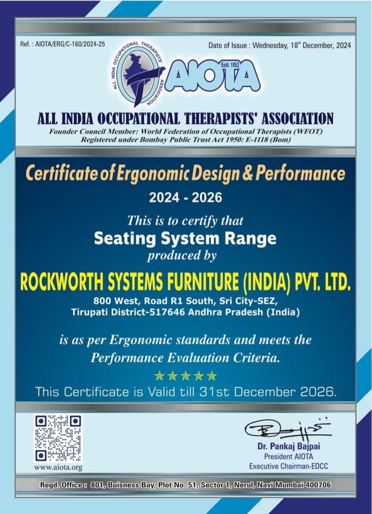 AIOTA Certified — Seating system