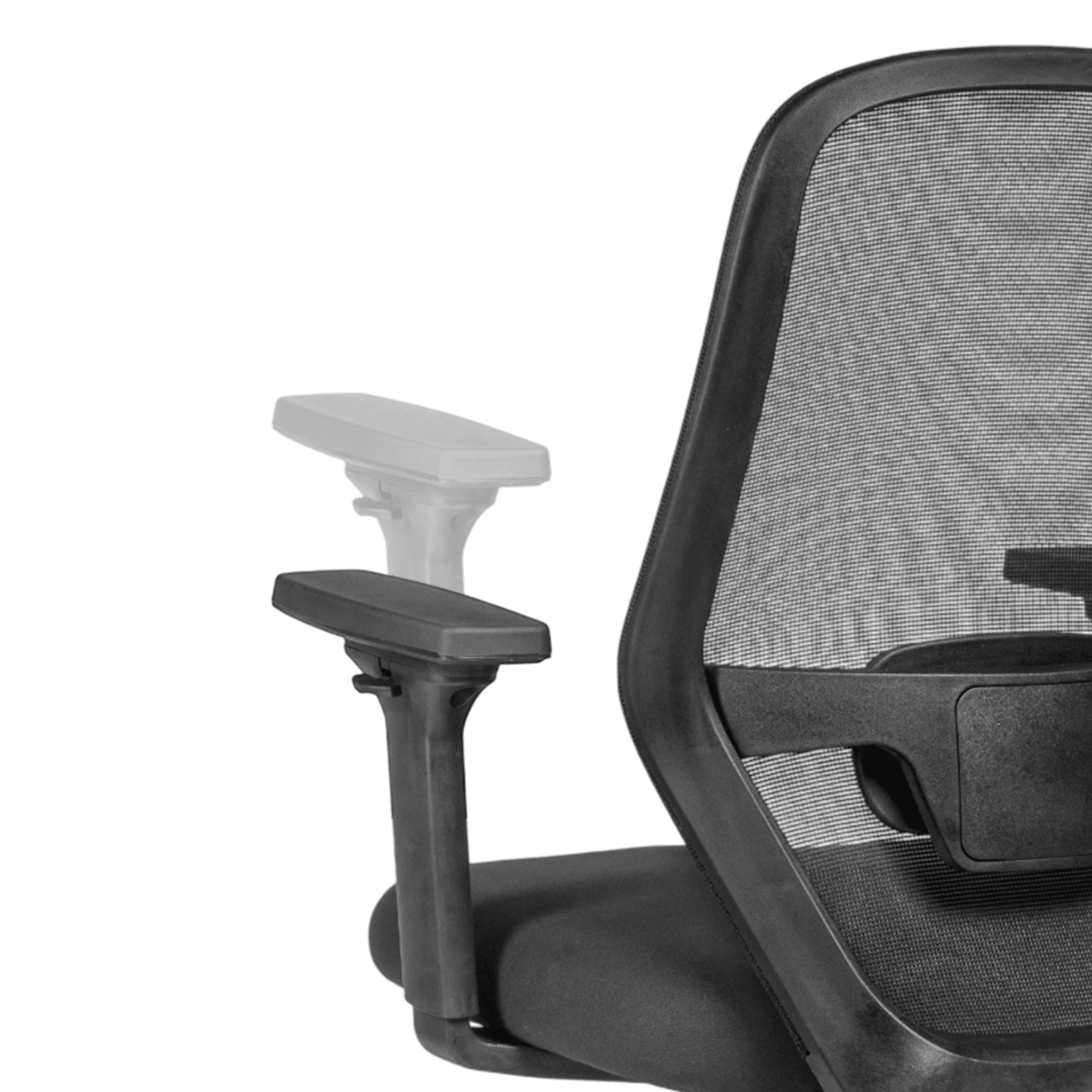 Height-Adjustable Armrests with Soft PU Tops